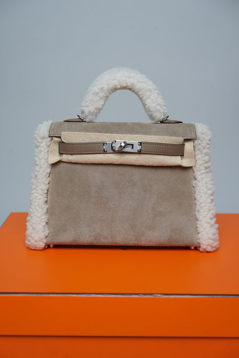 Hermes Kelly 20 Teddy Grizzly in Etoupe Phw (Brand New)