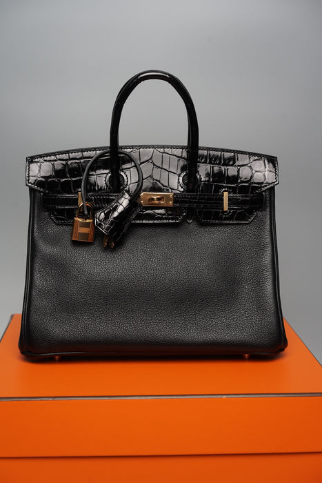 Hermes Birkin 25 Touch in Black Rghw (Brand New)