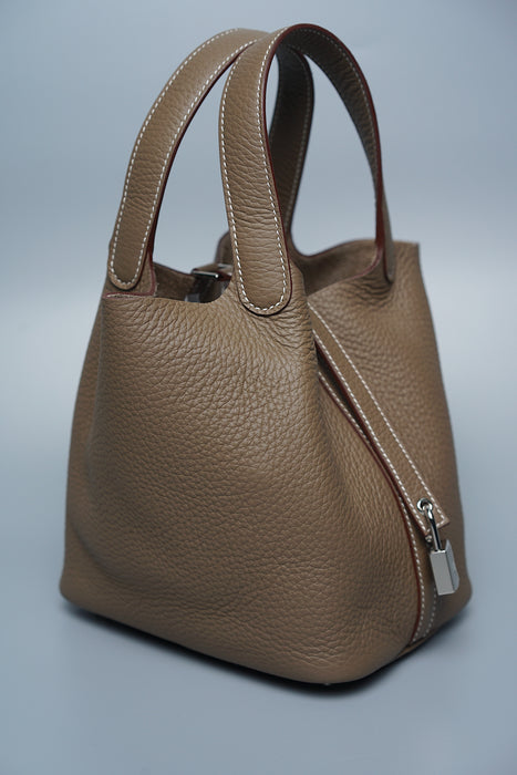 Hermes Picotin 18 in Etoupe Phw (Brand New)