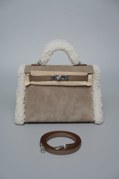 Hermes Kelly 20 Teddy Grizzly in Etoupe Phw (Brand New)