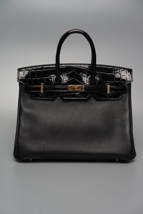 Hermes Birkin 25 Touch in Black Rghw (Brand New)