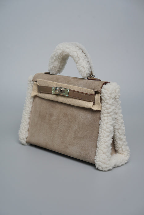 Hermes Kelly 20 Teddy Grizzly in Etoupe Phw (Brand New)