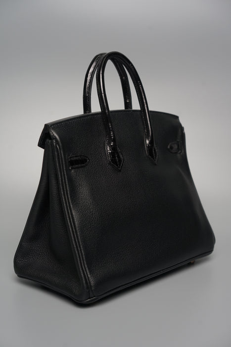 Hermes Birkin 25 Touch in Black Rghw (Brand New)