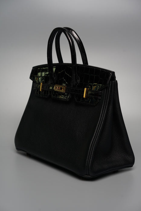 Hermes Birkin 25 Touch in Black Rghw (Brand New)