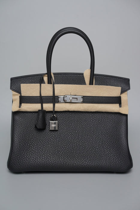 Hermes Birkin 30 in Noir Togo Phw (Brand New)