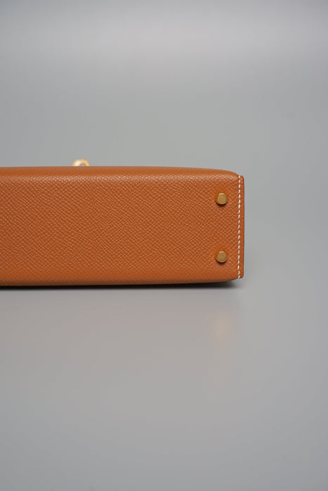 Hermes Kelly 20 in Gold Ghw (Brand New)