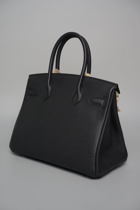 Hermes Birkin 30 in Noir Togo Phw (Brand New)