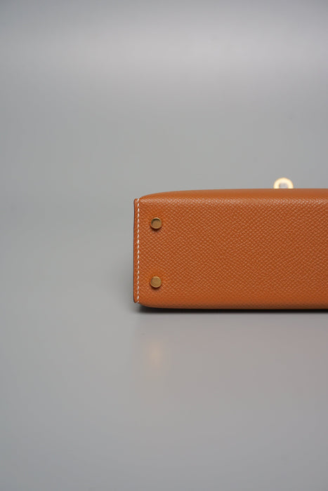 Hermes Kelly 20 in Gold Ghw (Brand New)