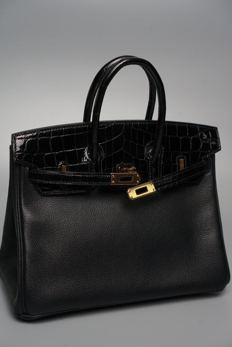 Hermes Birkin 25 Touch in Black Rghw (Brand New)