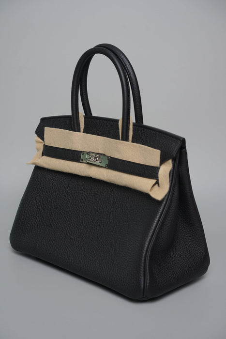 Hermes Birkin 30 in Noir Togo Phw (Brand New)