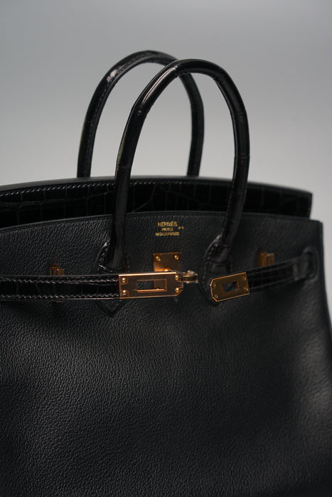 Hermes Birkin 25 Touch in Black Rghw (Brand New)