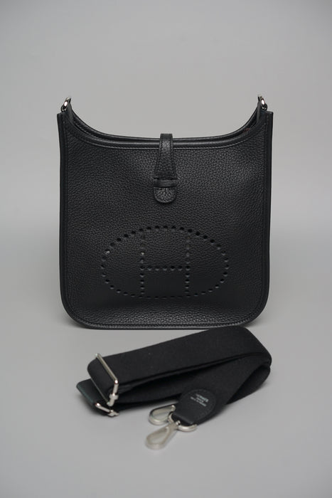 Hermes Evelyne 23 in Noir Phw (Brand New)