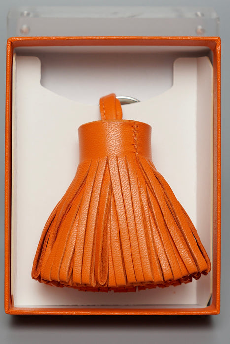 Hermes Single Carmen Charm in Orange