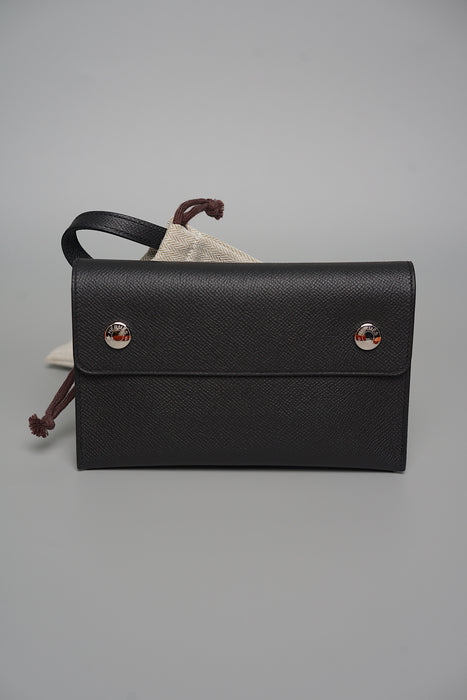 Hermes Snap Wallet in Noir Phw (Brand New)