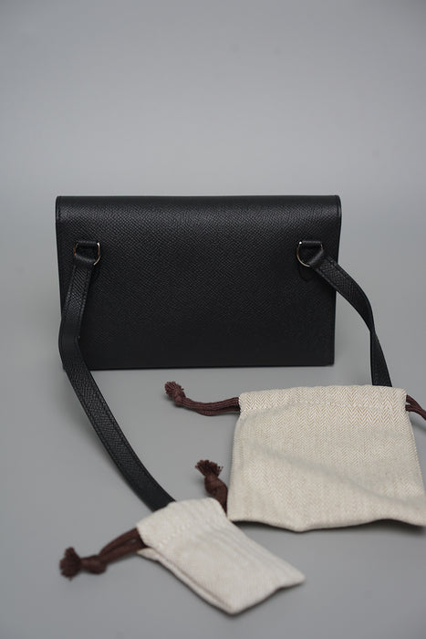 Hermes Snap Wallet in Noir Phw (Brand New)