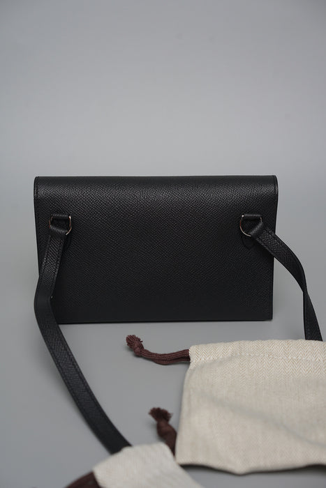 Hermes Snap Wallet in Noir Phw (Brand New)