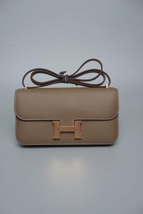 Hermes Constance Elan in Etoupe Rghw (Brand New)