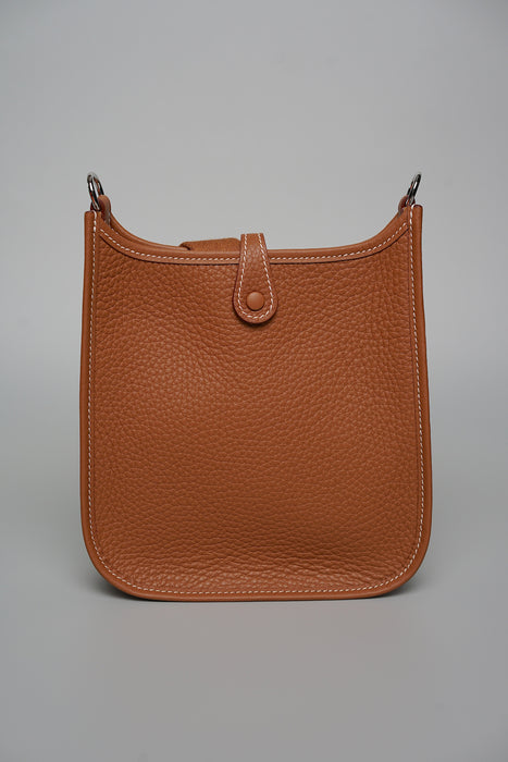 Hermes Mini Evelyne in Gold Phw (Brand New)