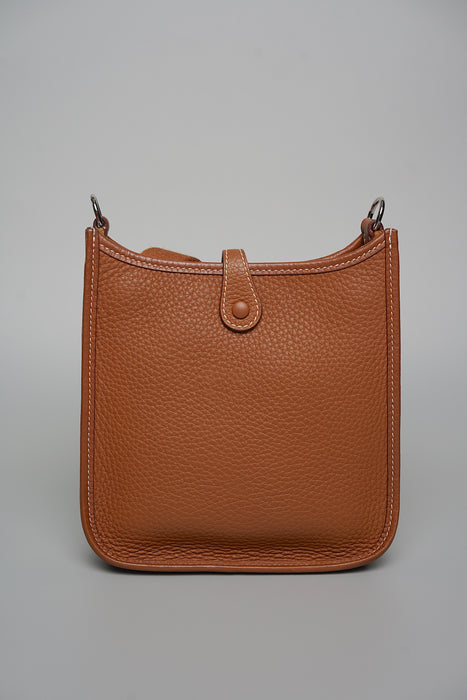 Hermes Mini Evelyne in Gold Phw