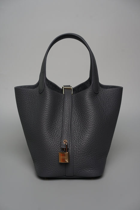 Hermes Picotin 18 in Ardoise Permabrass (Brand New)