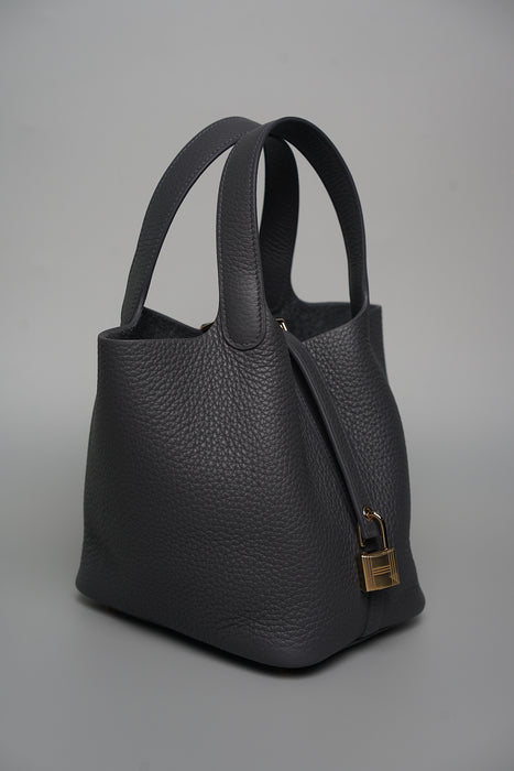 Hermes Picotin 18 in Ardoise Permabrass (Brand New)