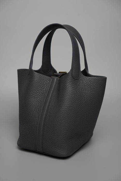 Hermes Picotin 18 in Ardoise Permabrass (Brand New)