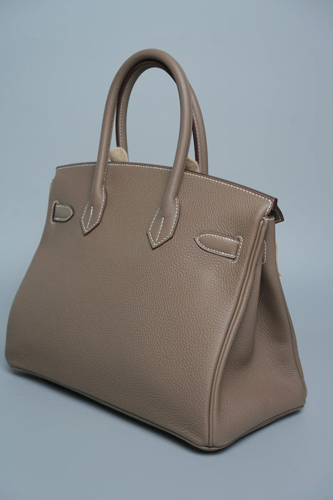 Hermes Birkin 30 in Etoupe Togo Ghw (Brand New)
