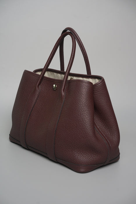 Hermes Garden Party 30 in Rouge Sellier Phw