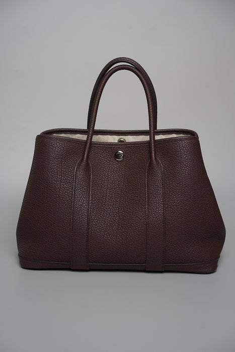 Hermes Garden Party 30 in Rouge Sellier Phw