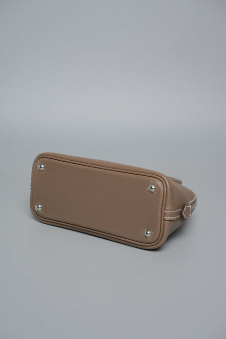 Hermes Mini Bolide in Etoupe Chèvre Phw (Brand New)