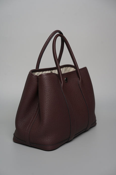 Hermes Garden Party 30 in Rouge Sellier Phw
