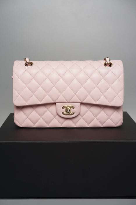 Chanel Classic Medium Double Flap in Pink Caviar