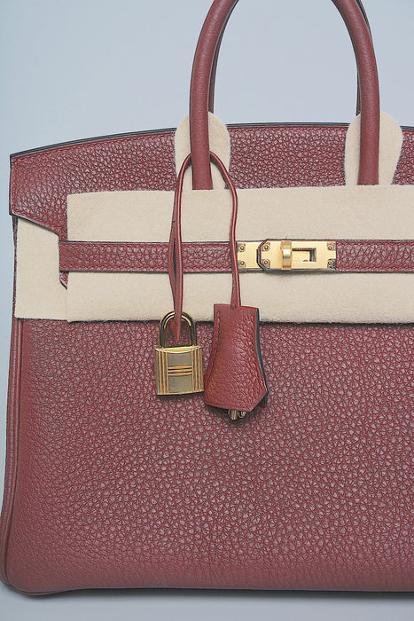 Hermes Birkin 25 in Rouge Togo Ghw