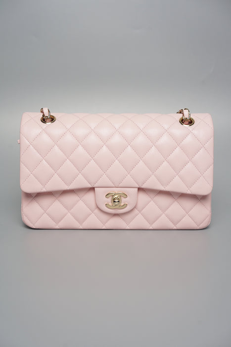 Chanel Classic Medium Double Flap in Pink Caviar