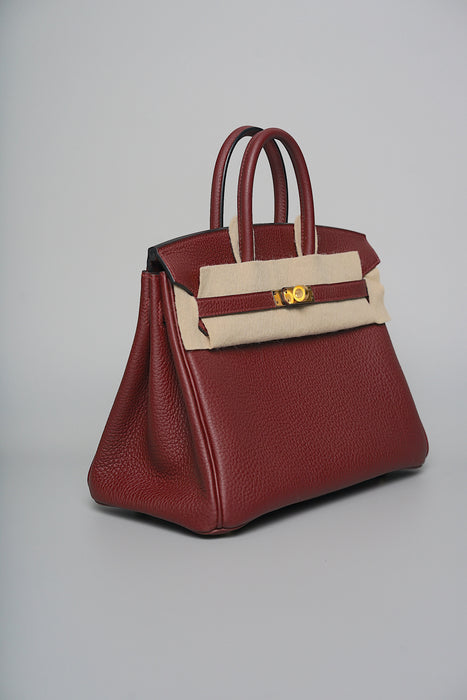 Hermes Birkin 25 in Rouge Togo Ghw