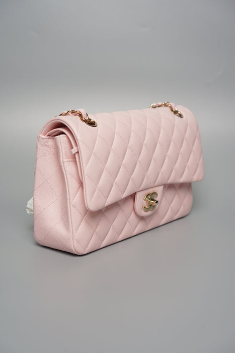 Chanel Classic Medium Double Flap in Pink Caviar