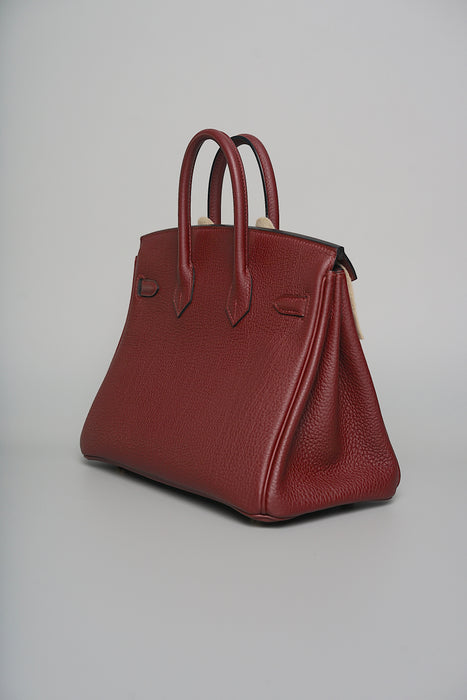 Hermes Birkin 25 in Rouge Togo Ghw