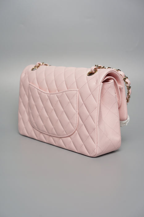 Chanel Classic Medium Double Flap in Pink Caviar