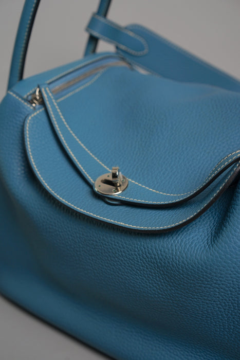 Hermes Lindy 34 in Blue Jean Phw