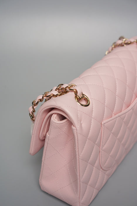 Chanel Classic Medium Double Flap in Pink Caviar