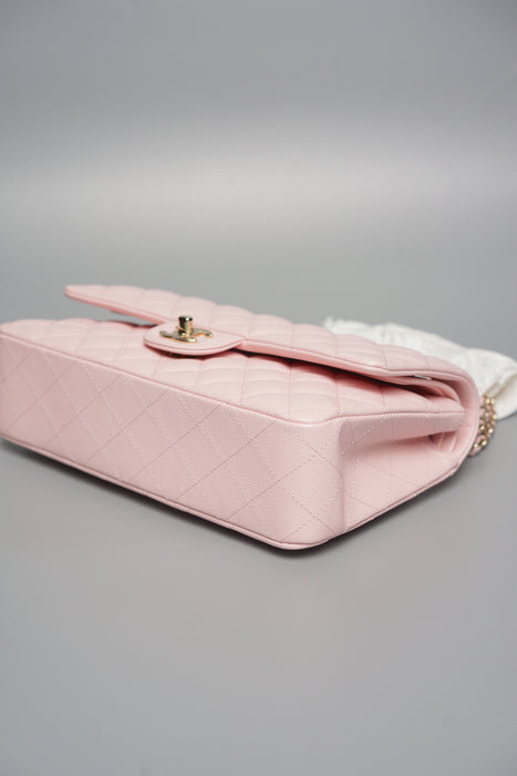 Chanel Classic Medium Double Flap in Pink Caviar