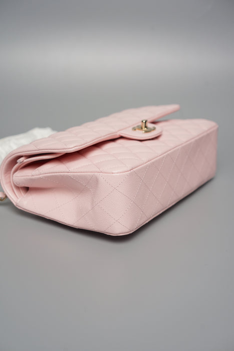 Chanel Classic Medium Double Flap in Pink Caviar