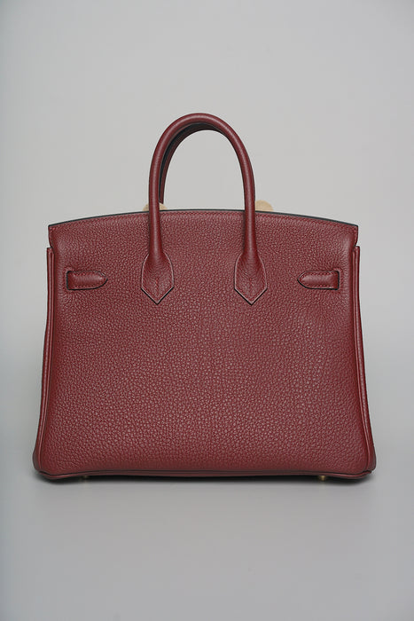 Hermes Birkin 25 in Rouge Togo Ghw