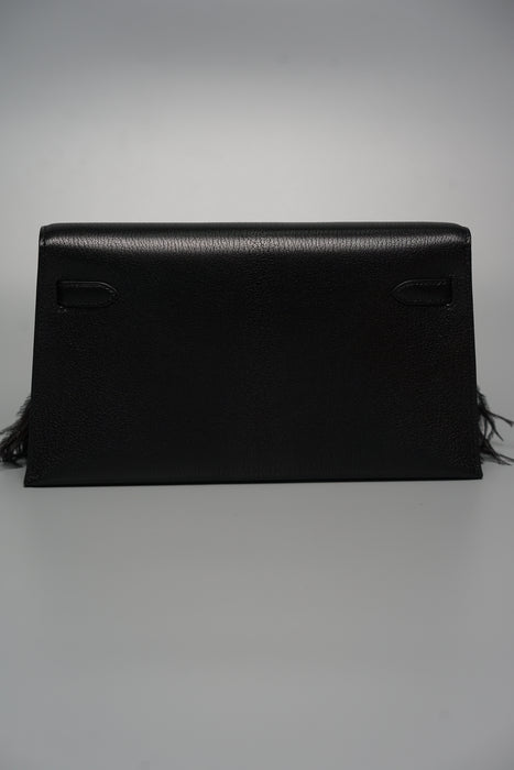 Hermes Elan Folie in Black Chevre Phw (Brand New)