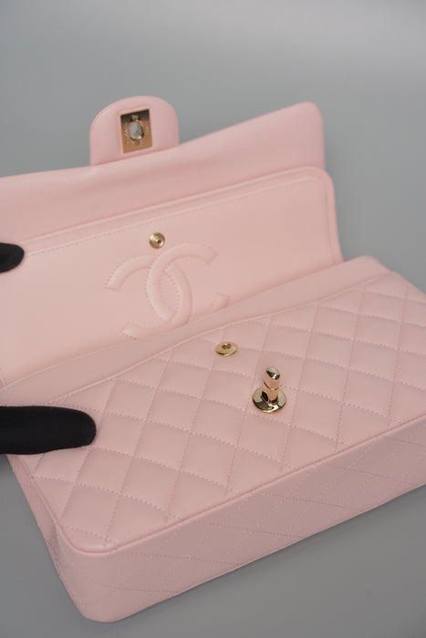 Chanel Classic Medium Double Flap in Pink Caviar