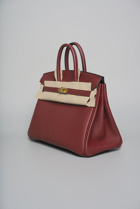 Hermes Birkin 25 in Rouge Togo Ghw