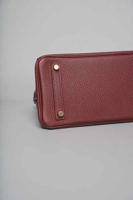 Hermes Birkin 25 in Rouge Togo Ghw