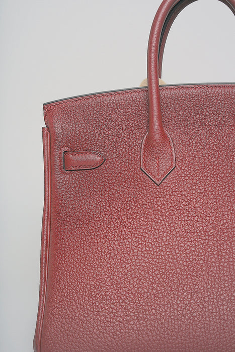 Hermes Birkin 25 in Rouge Togo Ghw
