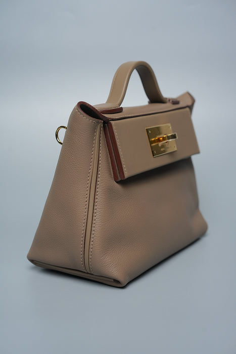 Hermes 2424-21 in Etoupe Ghw (Brand New)