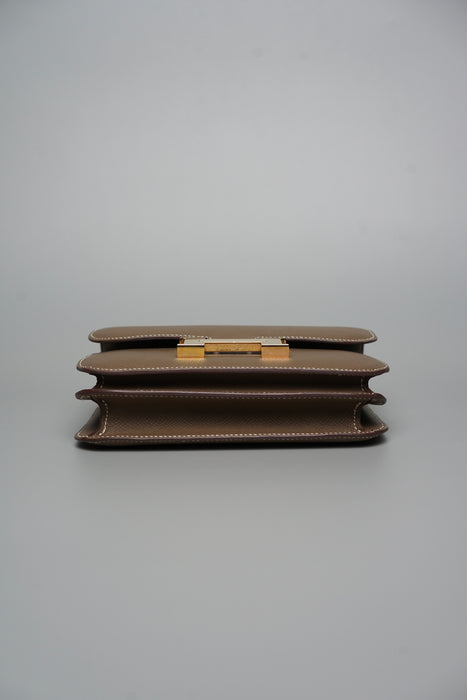 Hermes Constance 18 in Etoupe Epsom Ghw